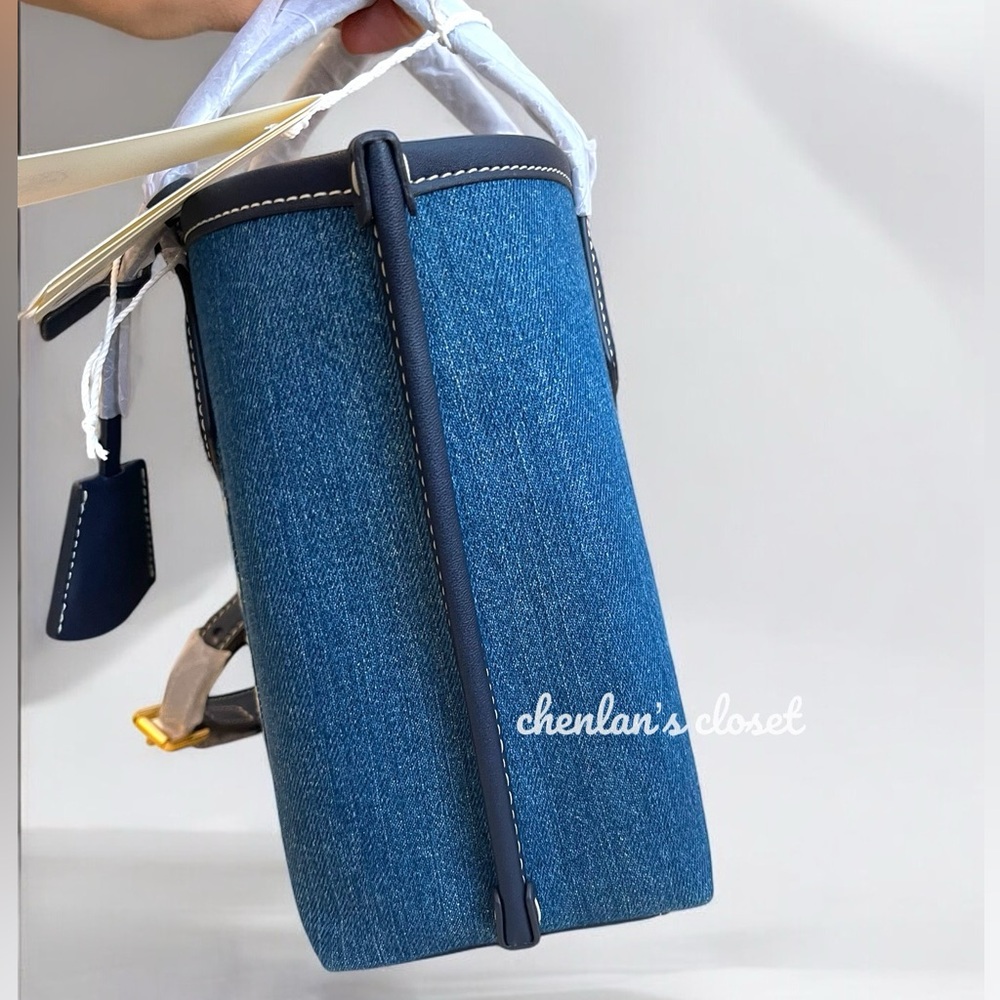 Tory Burch Denim and Navy Crossbody Bag - Picture 8 of 16